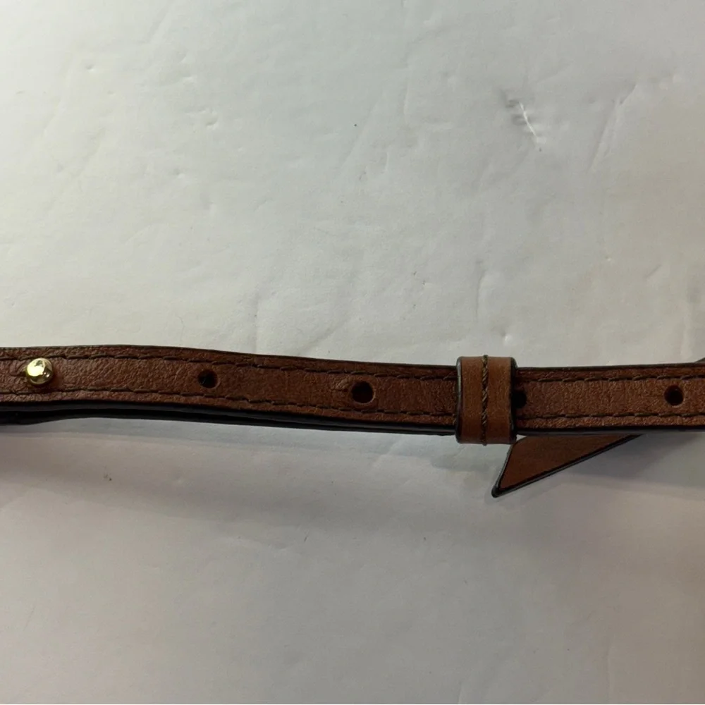 ✨ Banana Republic Chestnut Leather Half Moon Crossbody – Preloved Luxe Classic - Picture 10 of 16